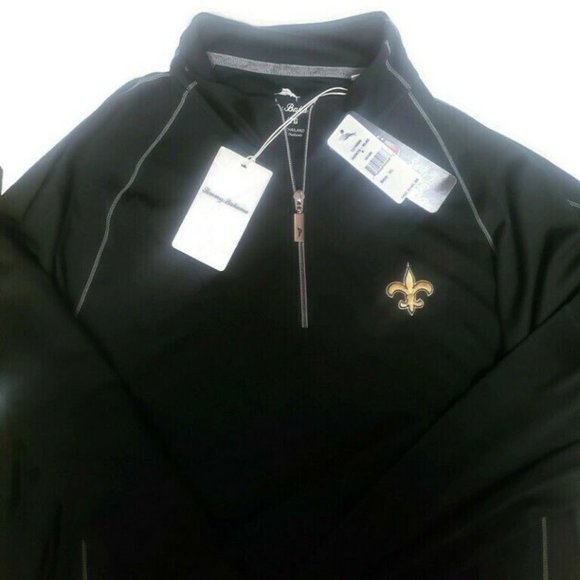 Tommy Bahama Other - Tommy Bahama Mens Size XL New Orleans Saints Black Aruba Sport 1/4 Zip Pullover